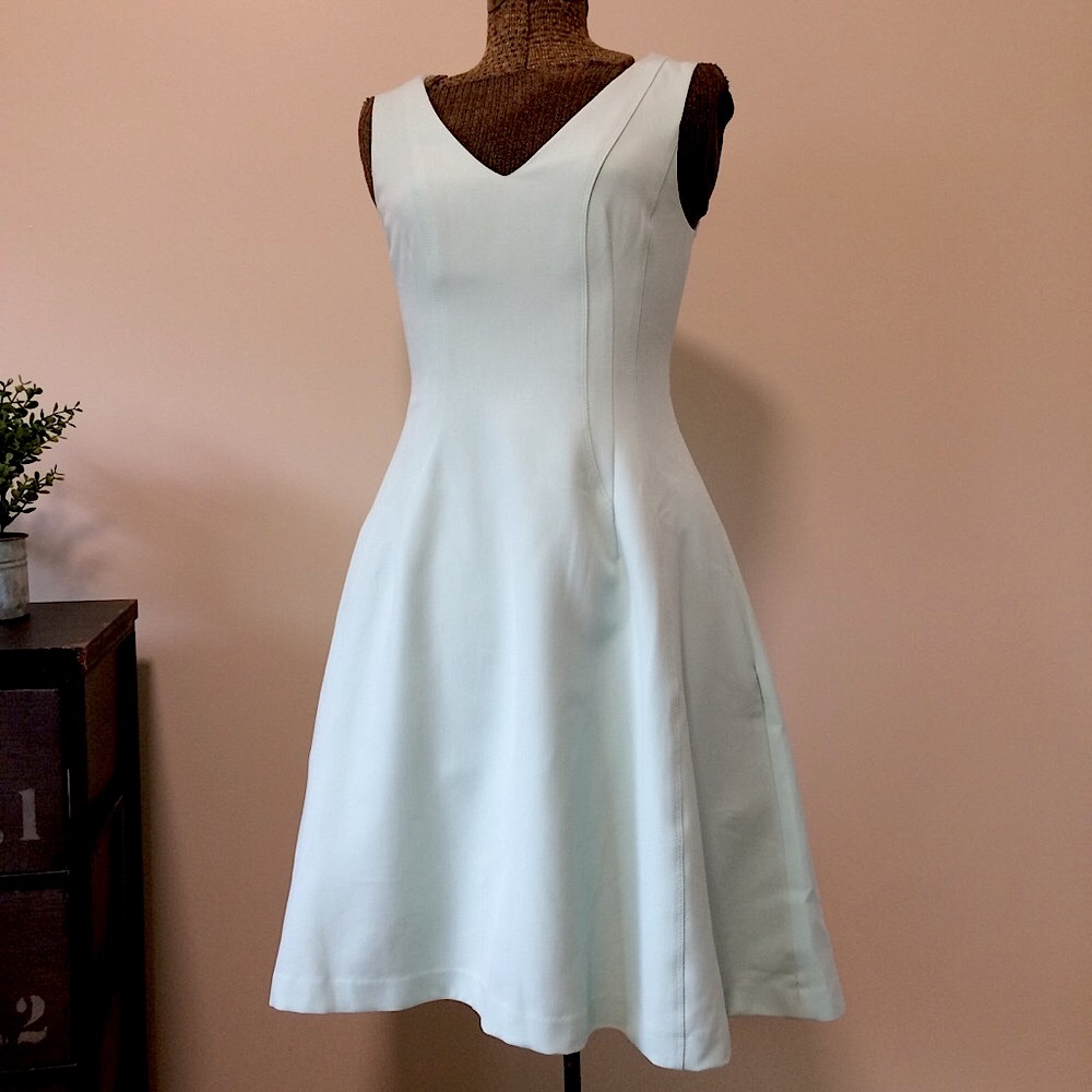 Banana Republic V neck Fit and Flare Dress